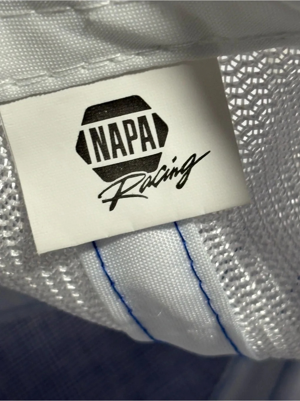 Racing Blue & White Trucker Cap
